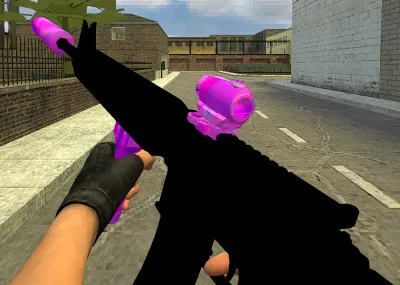 Noir + equipement rose
